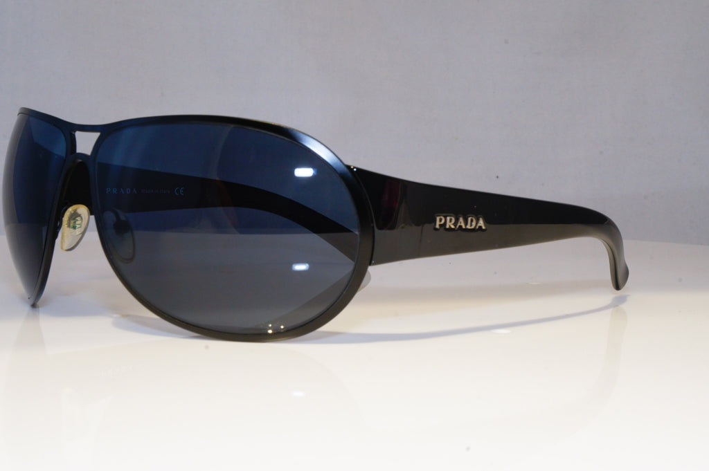 PRADA Mens Designer Sunglasses Black Pilot SPR 57G 1BO-1A1 21019