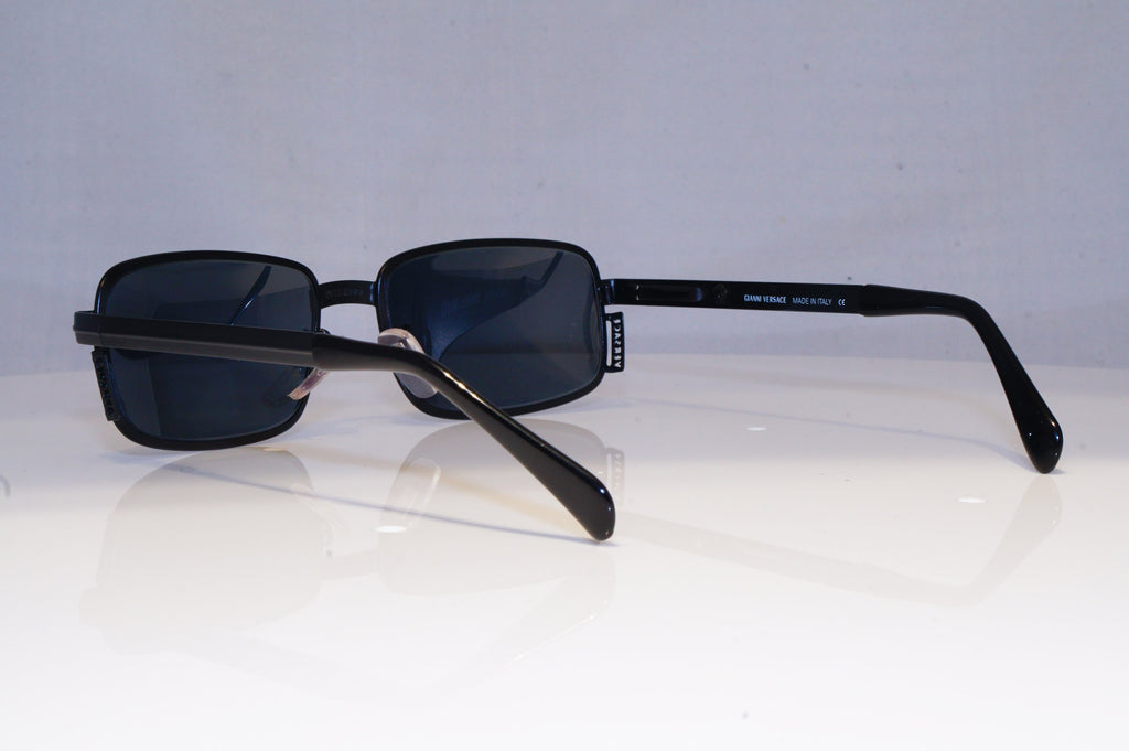 GIANNI VERSACE Mens Vintage 1990 Designer Sunglasses Black X17 28 20002 NOS