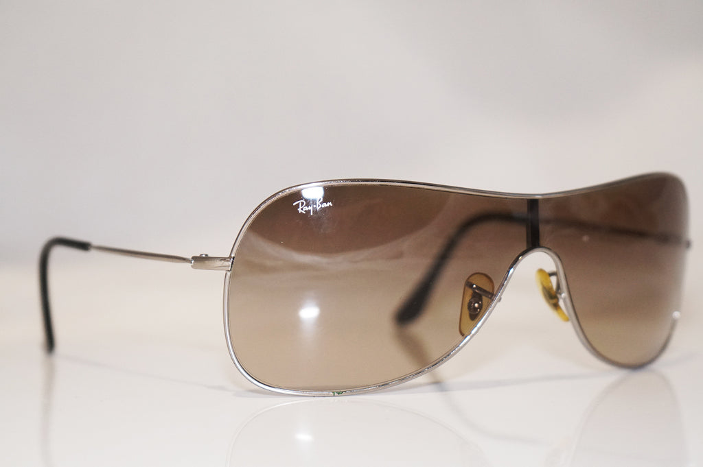 RAY-BAN Mens Designer Sunglasses Silver Shield RB 3211 004/13 16161