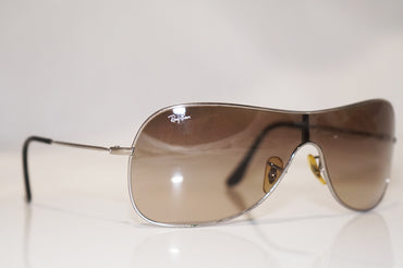 RAY-BAN Mens Designer Sunglasses Silver Shield RB 3211 004/13 16161