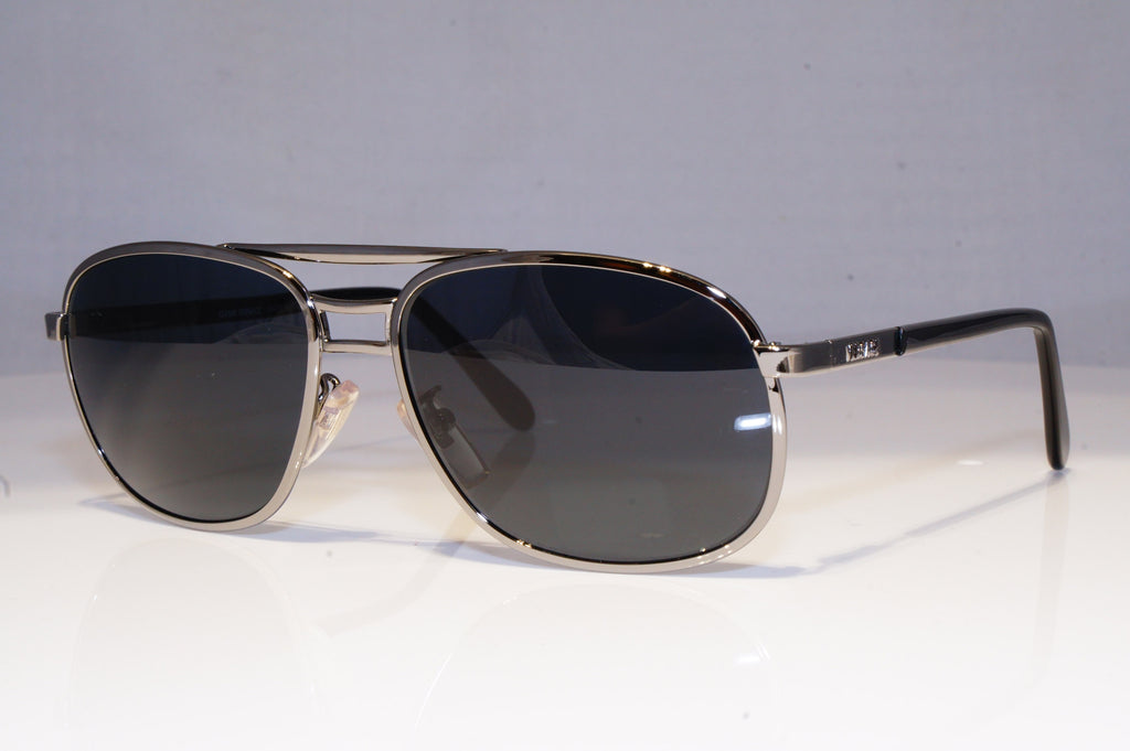 GIANNI VERSACE Mens Vintage 1990 Designer Sunglasses Silver Pilot X16 29 20053