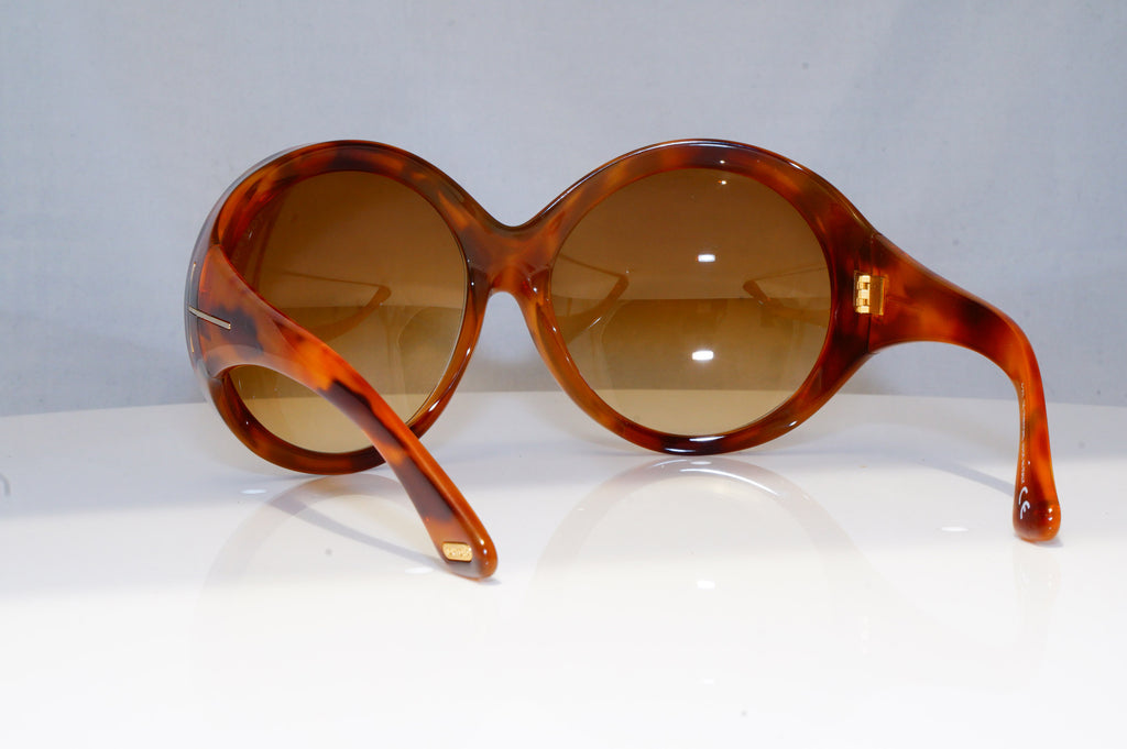 TOM FORD Womens Oversized Designer Sunglasses Brown Round Ali TF0221 53F 18813