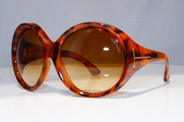 TOM FORD Womens Oversized Designer Sunglasses Brown Round Ali TF0221 53F 18813