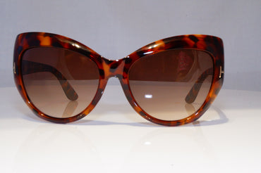 TOM FORD Womens Oversized Designer Sunglasses Brown Bardot TF 284 52F 21011