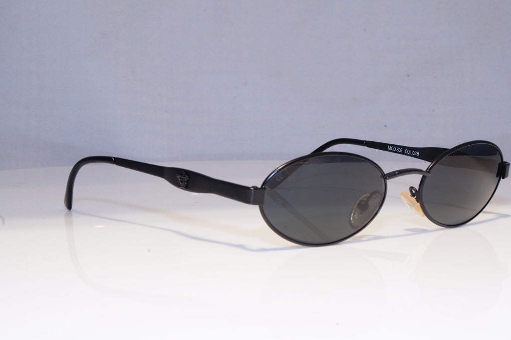 GIANNI VERSACE Mens Vintage 1990 Designer Sunglasses Black S08 28 20066 NOS