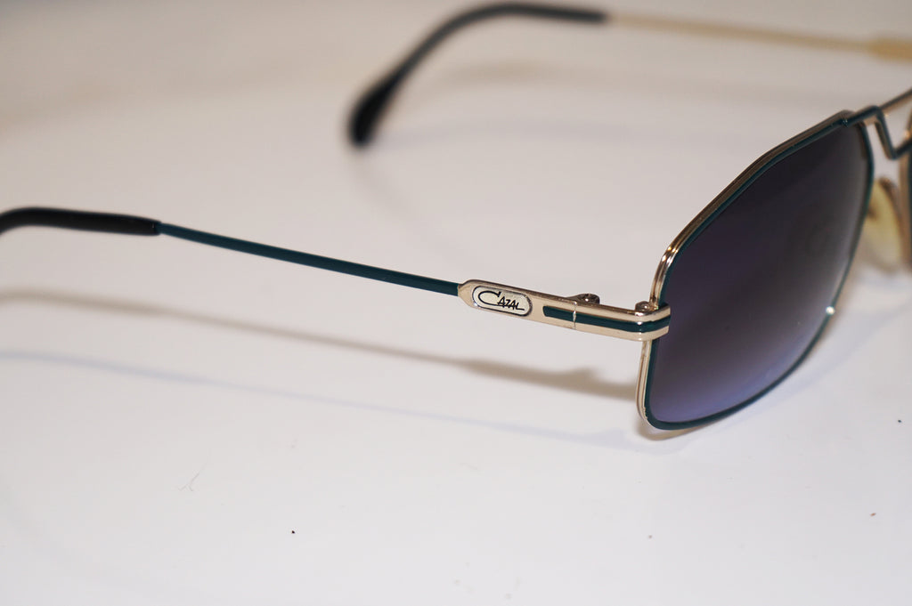 CAZAL 1990 Vintage Mens Designer Sunglasses Gold Rectangle MOD 234 59-14 16404