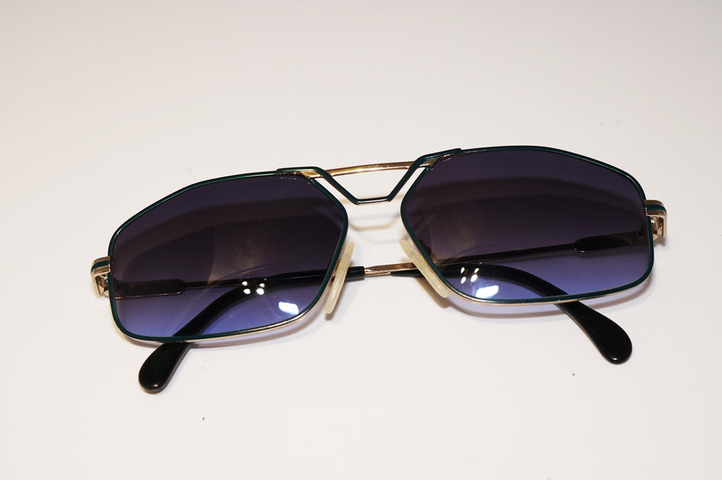 CAZAL 1990 Vintage Mens Designer Sunglasses Gold Rectangle MOD 234 59-14 16404