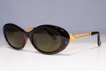 GIANNI VERSACE Vintage 1990 Designer Sunglasses Brown GOLD 342/A 900 20071 NOS