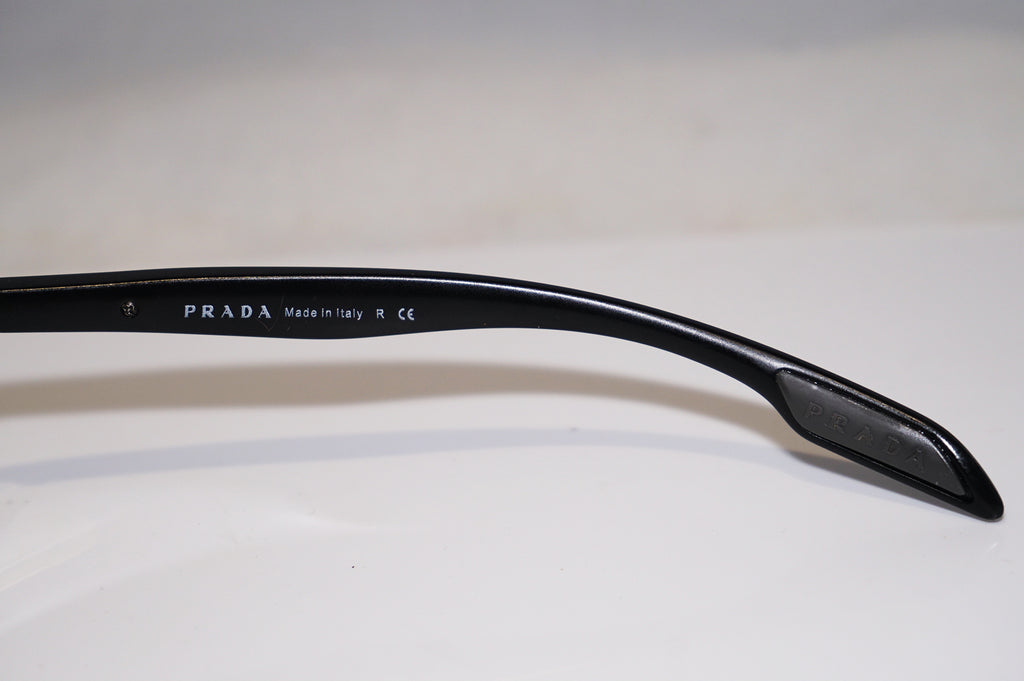 PRADA Mens Designer Mirror Sunglasses Black Aviator SPS 53P 1BO-7W1 15244