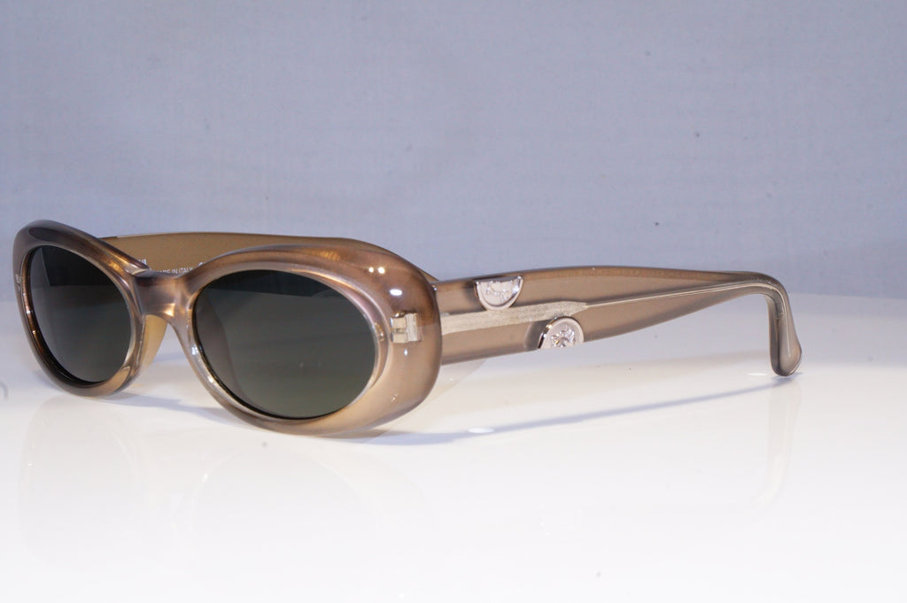 GIANNI VERSACE Mens Vintage 1990 Designer Sunglasses Brown 248 328 19448 NOS