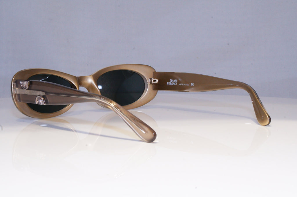 GIANNI VERSACE Mens Vintage 1990 Designer Sunglasses Brown 248 328 19448 NOS