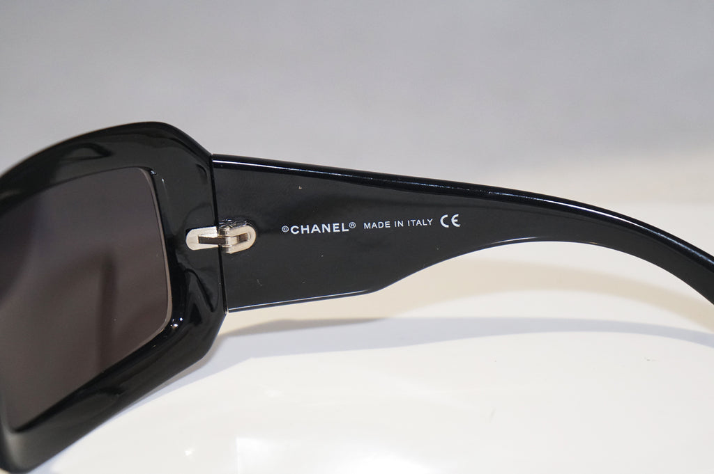 CHANEL Womens Mother of Pearl Designer Sunglasses Black Wrap 5076 C501/18 14822