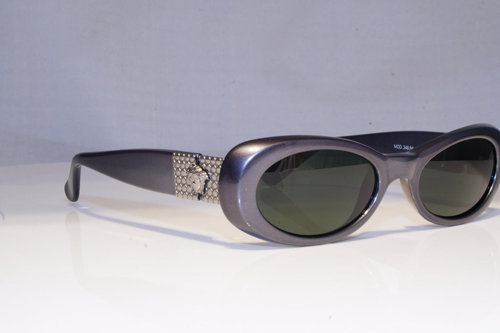 GIANNI VERSACE Mens Vintage 1990 Designer Sunglasses Grey ONE 248/M 340 20067