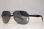 PRADA Mens Designer Mirror Sunglasses Black Aviator SPS 53P 1BO-7W1 15022