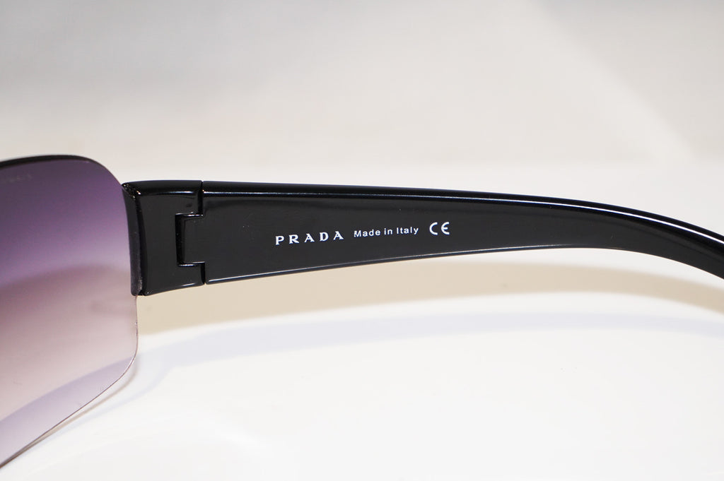 PRADA Mens Designer Sunglasses Black Shield SPS 07F 1AB-5D1 14694