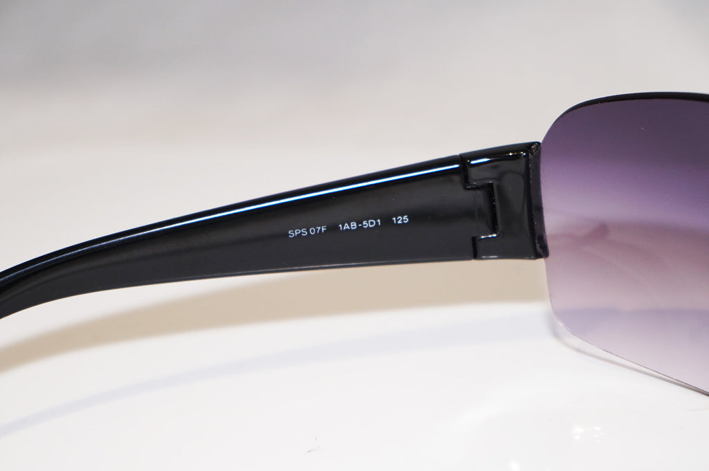 PRADA Mens Designer Sunglasses Black Shield SPS 07F 1AB-5D1 14694