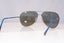 PRADA Mens Mirror Designer Sunglasses Silver Aviator SPS 50P 5AV-2E2 17045