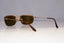 RAY-BAN Mens Vintage 1990 Designer Sunglasses Gold Rectangle RB 3156 00173 21006