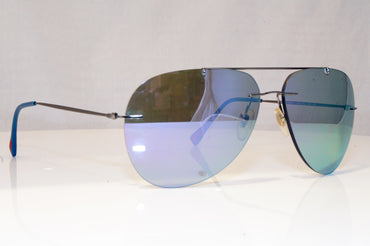 PRADA Mens Mirror Designer Sunglasses Silver Aviator SPS 50P 5AV-2E2 17045