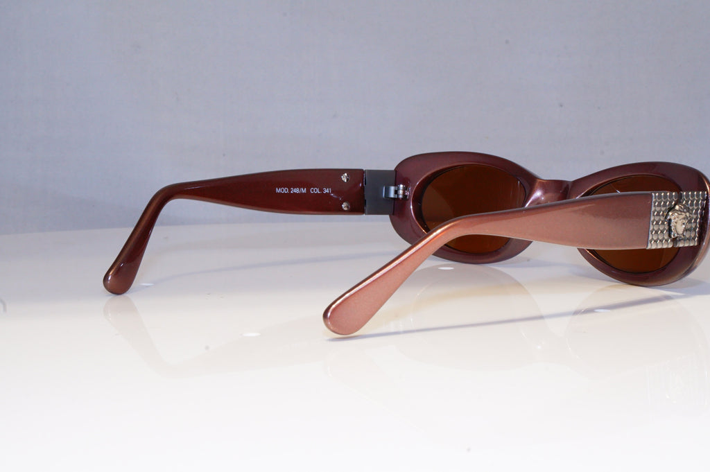 GIANNI VERSACE Mens Vintage 1990 Designer Sunglasses Brown 248/M 341 19445 NOS