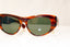 RAY-BAN Mens Unisex Vintage 1990 Designer Sunglasses Brown Rectangle DEKKO 17060