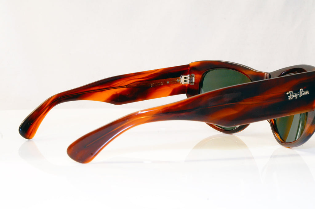 RAY-BAN Mens Unisex Vintage 1990 Designer Sunglasses Brown Rectangle DEKKO 17060