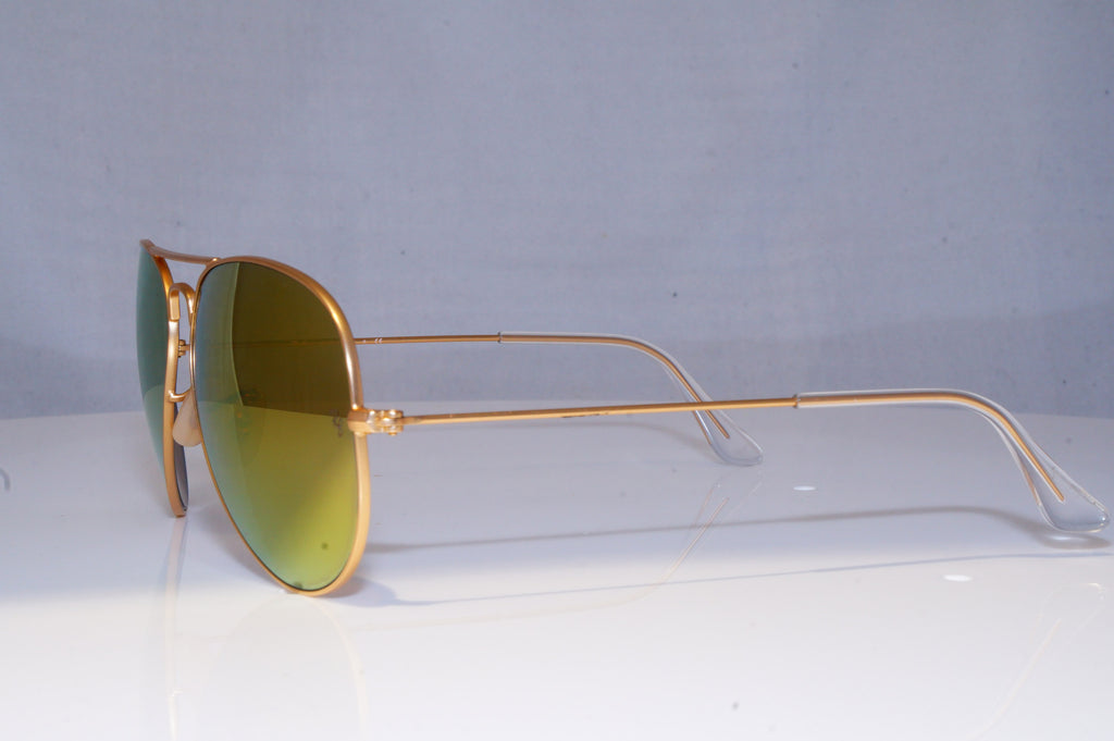 RAY-BAN Mens Mirror Designer Sunglasses Gold Aviator RB 3025 112/93 18418