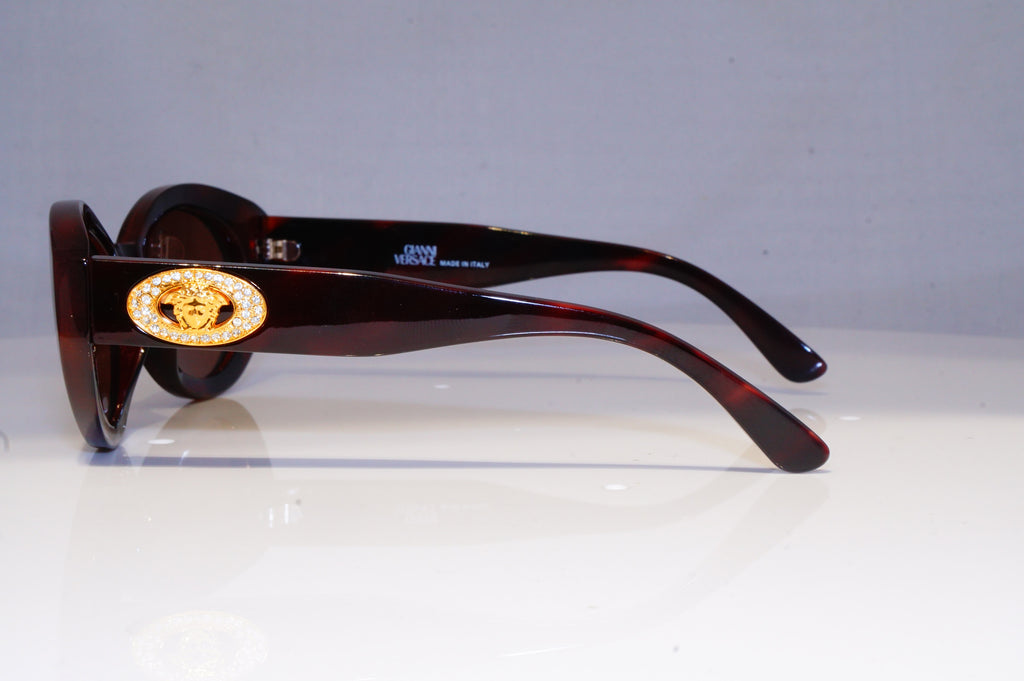 GIANNI VERSACE Diamante Vintage 1990 Designer Sunglasses Brown 480/H 900 20013