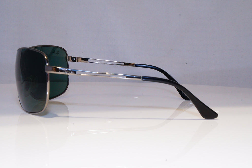 RAY-BAN Mens Designer Sunglasses Silver Shield RB 3466 004/71 20996