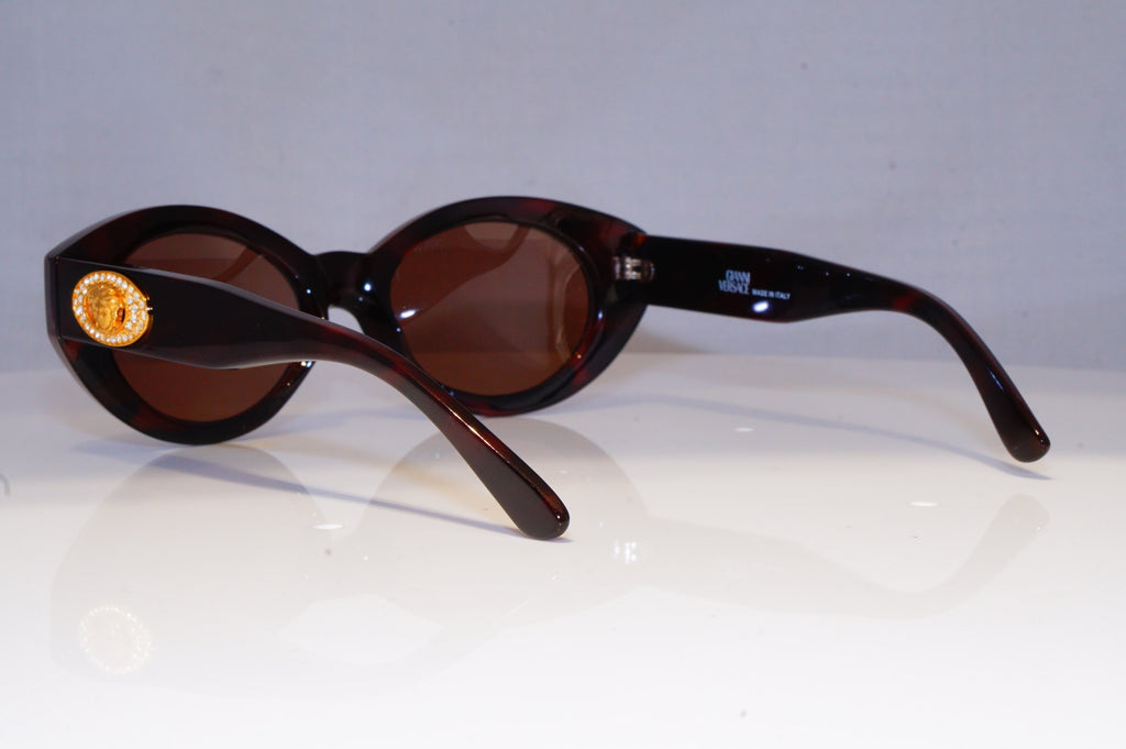 GIANNI VERSACE Diamante Vintage 1990 Designer Sunglasses Brown 480/H 900 20013