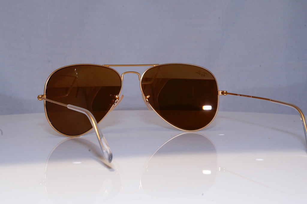 RAY-BAN Mens Mirror Designer Sunglasses Gold Aviator RB 3025 112/93 18418
