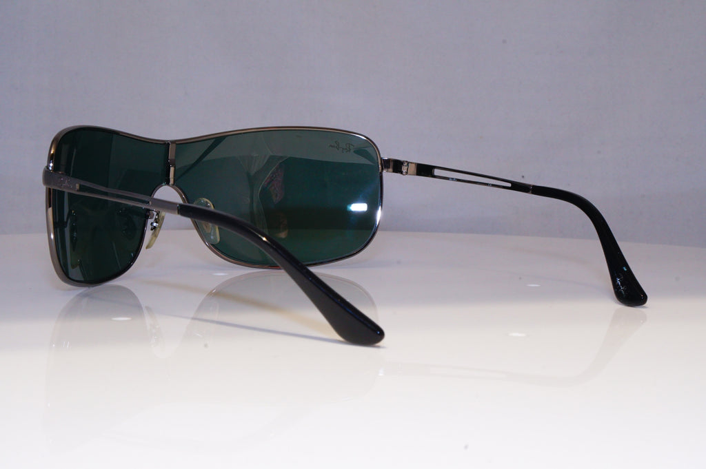 RAY-BAN Mens Designer Sunglasses Silver Shield RB 3466 004/71 20996