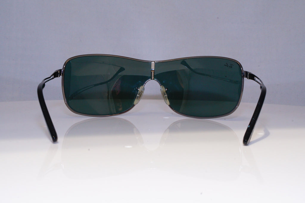 RAY-BAN Mens Designer Sunglasses Silver Shield RB 3466 004/71 20996