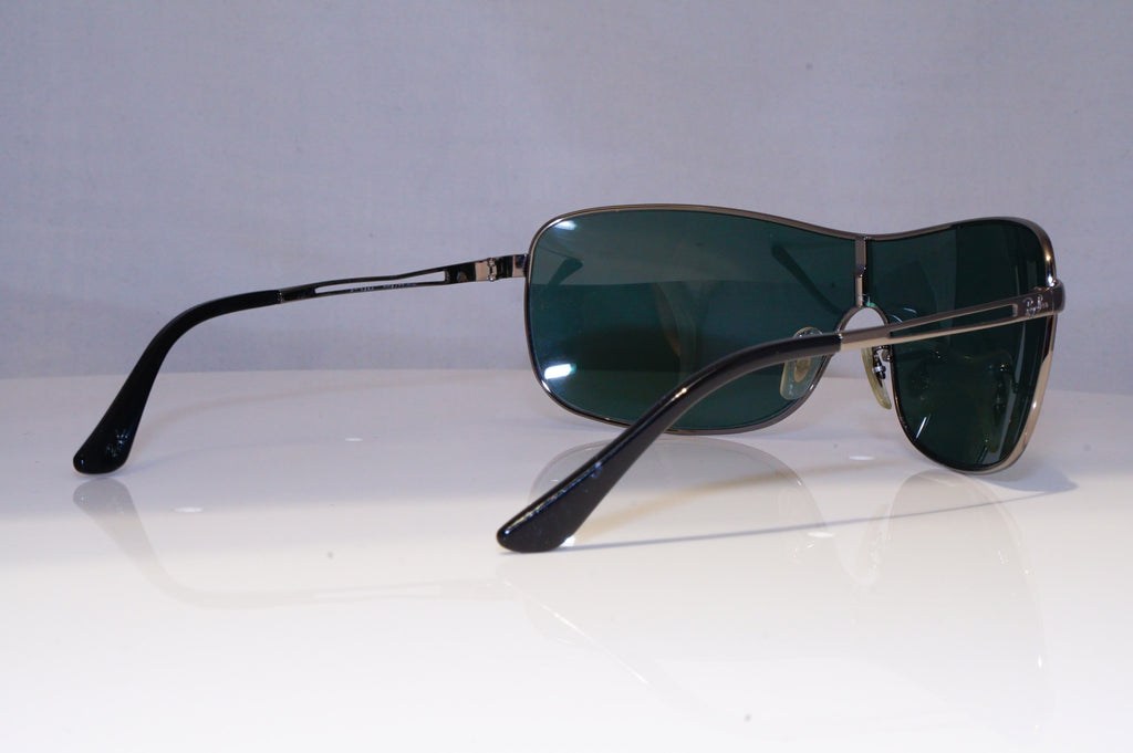 RAY-BAN Mens Designer Sunglasses Silver Shield RB 3466 004/71 20996