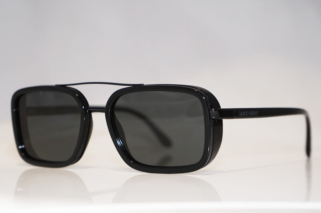 GIORGIO ARMANI Mens Designer Sunglasses Black Square AR6063 3001/87 16839