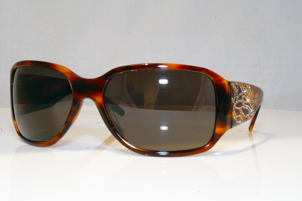 VERSACE Womens Diamante Designer Sunglasses Brown Butterfly 4110-B 163/3 17032