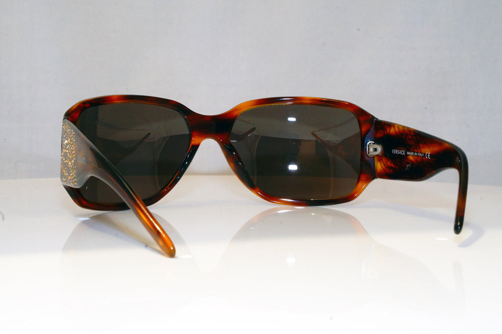 VERSACE Womens Diamante Designer Sunglasses Brown Butterfly 4110-B 163/3 17032