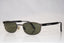 DOLCE & GABBANA 1990 Vintage Mens Designer Sunglasses Black Oval DG106 731 16842