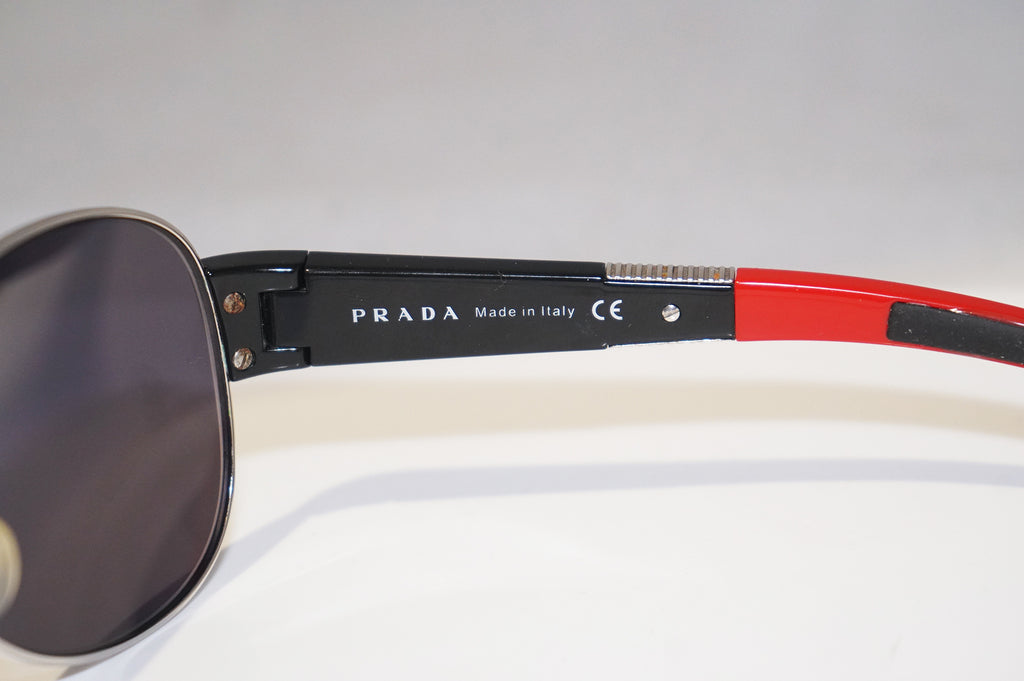 PRADA Mens Designer Mirror Sunglasses Silver Aviator SPS 51H 1BC-3M1 14786