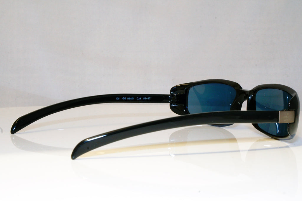 GUCCI Mens Vintage 1990 Designer Sunglasses Black Rectangle GG 1188 D28 17061