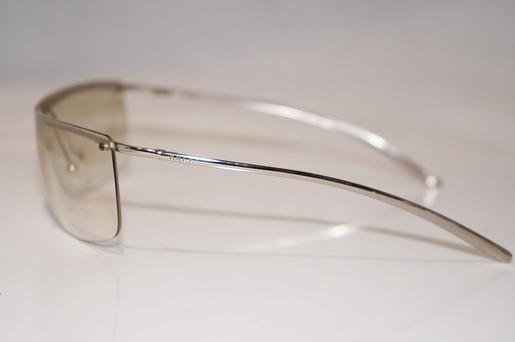 GUCCI Vintage Mens Designer Sunglasses Silver Shield GG 2681 010HY 16845