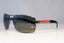 PRADA Mens Polarized Designer Sunglasses Silver Rectangle SPS 54I 5AV-5Z1 21100