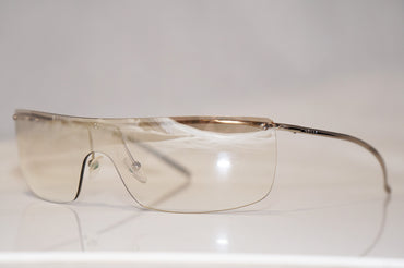 GUCCI Vintage Mens Designer Sunglasses Silver Shield GG 2681 010HY 16845