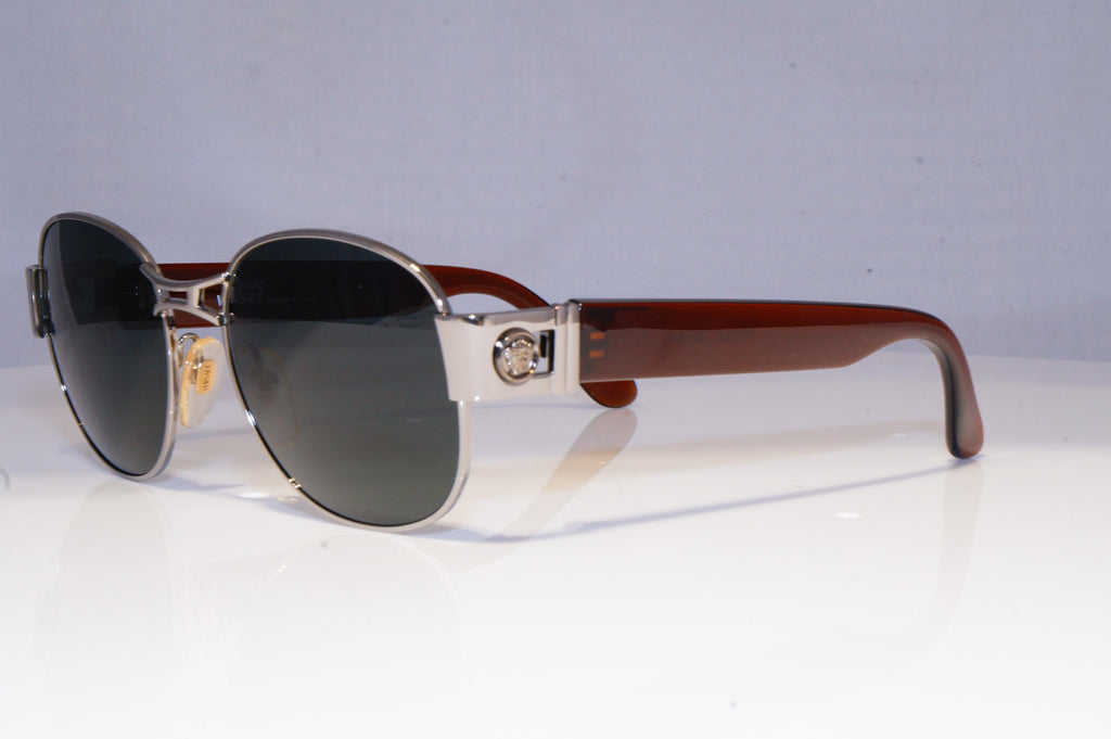 GIANNI VERSACE Mens Vintage 1990 Designer Sunglasses Silver S47 76M 20052 NOS