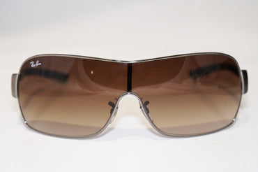 RAY-BAN Mens Designer Sunglasses Silver Shield RB 3392 004/13 16633