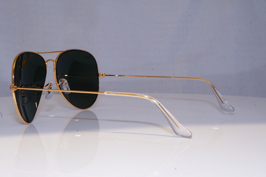 RAY-BAN Mens Designer Sunglasses Gold Aviator 62mm RB 3026 L2846 18402