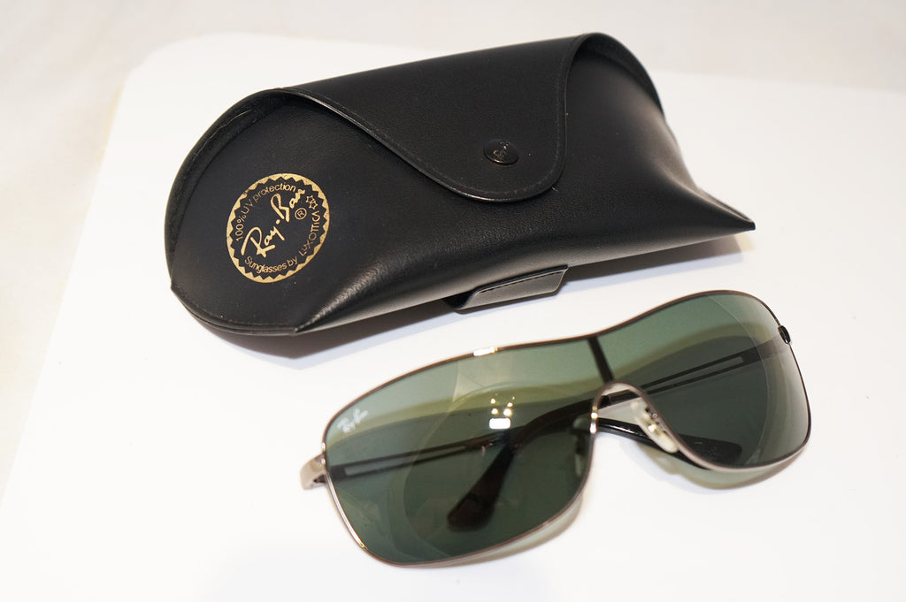 RAY-BAN Mens Designer Sunglasses Silver Shield RB 3466 004/71 16650
