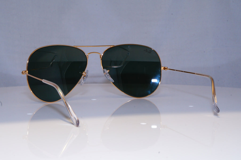 RAY-BAN Mens Designer Sunglasses Gold Aviator 62mm RB 3026 L2846 18402