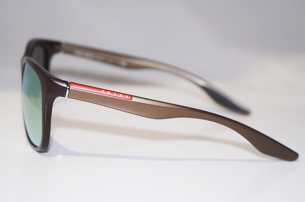 PRADA Mens Designer Mirror Sunglasses Brown Square SPS 03O NAS-1C0 14788