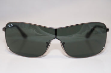 RAY-BAN Mens Designer Sunglasses Silver Shield RB 3466 004/71 16650